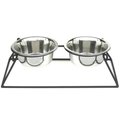 Pets Stop Pets Stop RDB2-L Pyramid Elevated Double Dog Feeder - Large RDB2-L